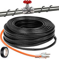 30FT（3FT-200FT） Pipe Heating Cable for Pipe Freeze Protection, Heat Cable for Water Pipes(Metal and Plastic), Pipe Heat Tape Keeps Water Flowing at -40°F 5w/ft, 120V Plumbing fixture