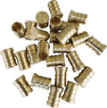 (Pack of 25) EFIELD Pex Plug 1/2" End Cap Pex Pipe Barb Crimp Brass Fitting, 1/2",(PEX1807092-25PCS)