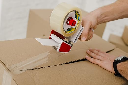 APQ 36 Rolls of Carton Sealing Tape 2” x 55 Yards. Thickness 2 Mil. 50 Micron Polypropylene Pressure Sensitive Tape for Packing, Shipping, Moving Boxes. Acrylic Adhesive. No Weathering, Yellowing.
