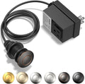 Garbage Disposal Air Switch Kit - Professional, UL Listed Wireless Sink Top Garbage Disposal Button, Stainless Steel/Black On/Off, Compatible with all garbage disposals
