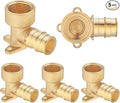 (5 Pack) Lidertik PEX-A Expansion Drop Eear Elbow to 3/4" NPT Female Threaded Adapter Brass plumbing connection, Only for PEX-A Tube Expansion Install LI-EPXDEE3434(5 Pieces)
