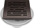 Delta Faucet 4 Inch Tile-In Square Shower Floor Drain Oil Rubbed Bronze, Shower Drain Kit, Square Shower Drain, Chrome Shower Drain, Shower Floor Drain, Venetian Bronze DT062412-RB