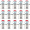 15 Pack Metal-Clad Cable Connectors, 3/8" Snap in Connectors Zinc Electrical Conduit Cable Connector for Steel and Aluminum Cables, Knockout Size 1/2'' Steel Construction