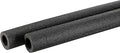 MECCANIXITY Foam Tube Sponge Protective Sleeve Heat Preservation Black Sleeve Polyethylene Pipe 20mm(0.78 Inch) ID for Pipe Insulation, Pack of 2
