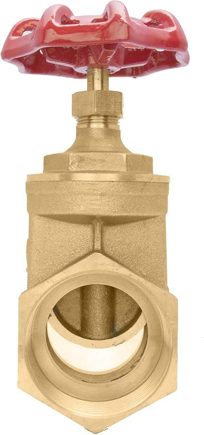 2" Brass Gate Valve - 200WOG, FxF NPT