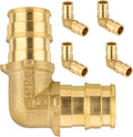 3/4Inch PEX-A Expansion Fittings,F1960 Brass Elbow,PEX Expansion Fittings Elbow For Pex A Tubing（5 PACK)(PEX1960035-5Pack)