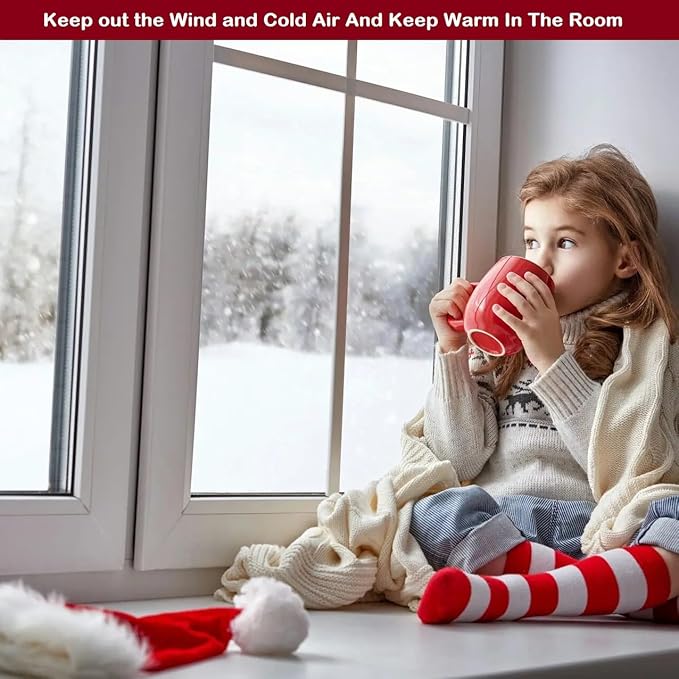 Insulating Film Window Kit to Keep Cold Out Window Shrink Film Insulator Kit (3 Windows)