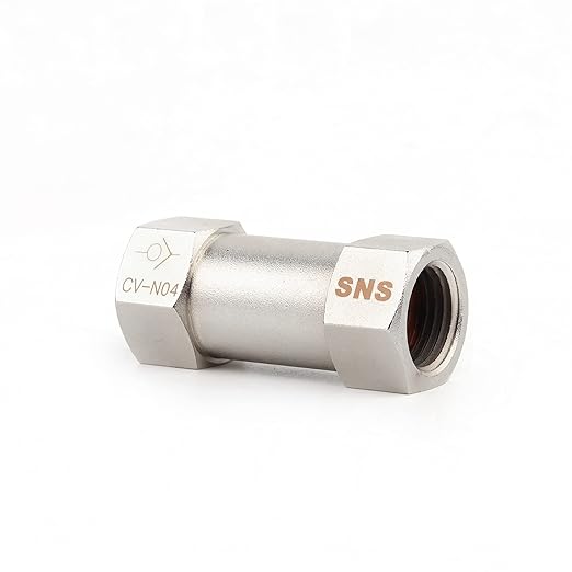 SNS Check Valve, Non-Return Valve, One-Way Valve 1/2'' NPT Female Threaded (5 PCS) CV-N04
