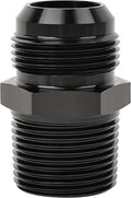 EVIL ENERGY 16AN Male Flare to 1 NPT Fitting Adapter Straight Aluminum Black