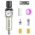TAILONZ PNEUMATIC 0-240PSI 1/2 Inch NPT Industrial Heavy Duty Particulate Filter and Regulator, Particulate Filter, Coalescing Filter (Automatic Drainage)
