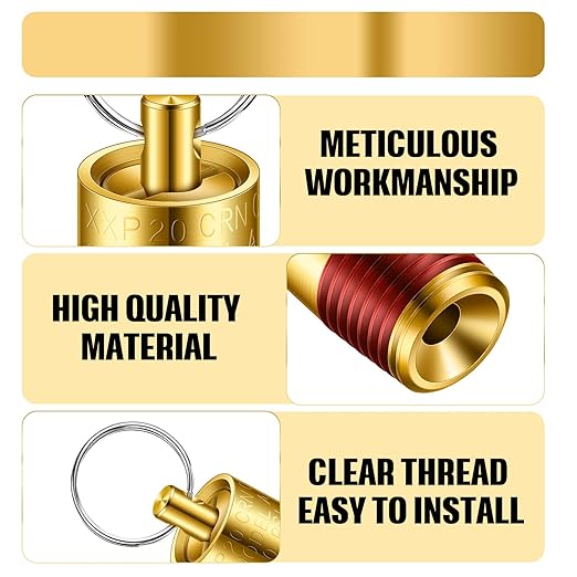 Bonuci 4 Pcs 1/4" Male NPT Safety Valve Air Compressor Pressure Relief Brass Safety Check Valve (150 psi Set Pressure)