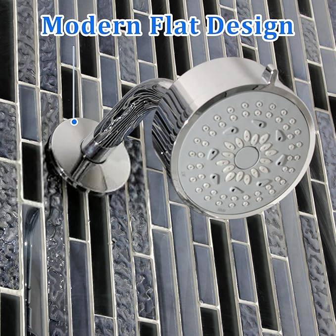 4 Inch Shower Arm Flange Oversized Plumbing Cover Plates,Universal Extra Large Replacement Escutcheon Cover Plate for Covering Gaps,Holes,Fits All Standard 1/2" Pipes,Brushed Nickel(2 PACK)