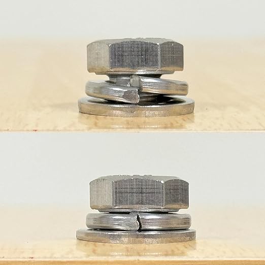 Instockbolt 1/4" Split Lock Washer, 18-8 (304) Stainless Steel Spring Lock Washer 150PCS