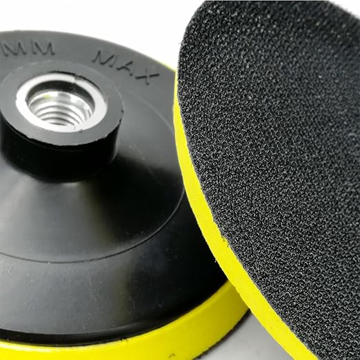 SHDIATOOL 4-Inch Backer Pad Backing pad of Foam Plastic Body with 5/8-Inch-11 Thread for Diamond Polishing Pads