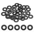 50-Pack 1/4" Flat Washers, 5/8" OD 304 Stainless Steel Washers for Bolts Screws Nuts for Automotive/Machinery/Furniture, Flat Metal Washers [Black Galvanized]