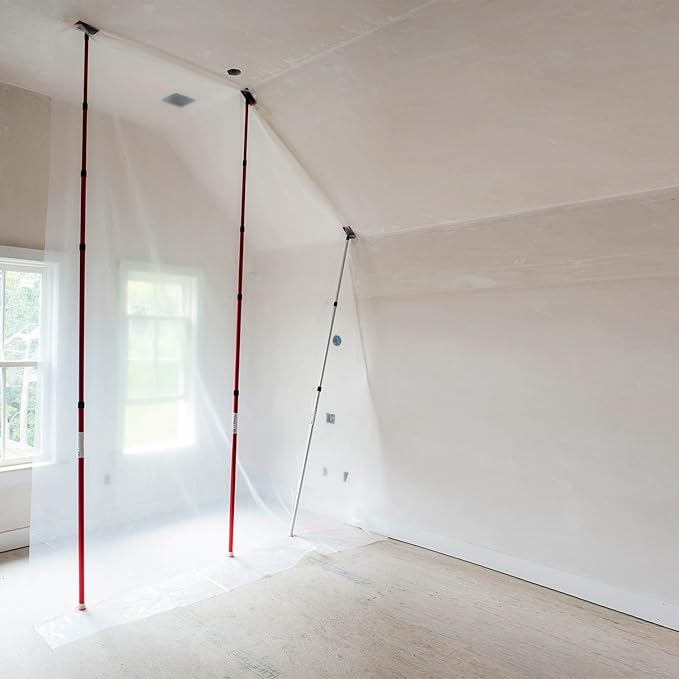 ZipWall KT20-PK6 ZipPole 20' Spring (12-Pack) Loaded Poles for Dust Barriers, 12 Pack
