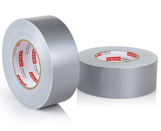 2-Pack Duct Tape - 165ft x 2in - Duct Tape Heavy Duty, Silver, Flexible, No Residue, Tear by Hand - for Repairs Crafts & Home Improvement