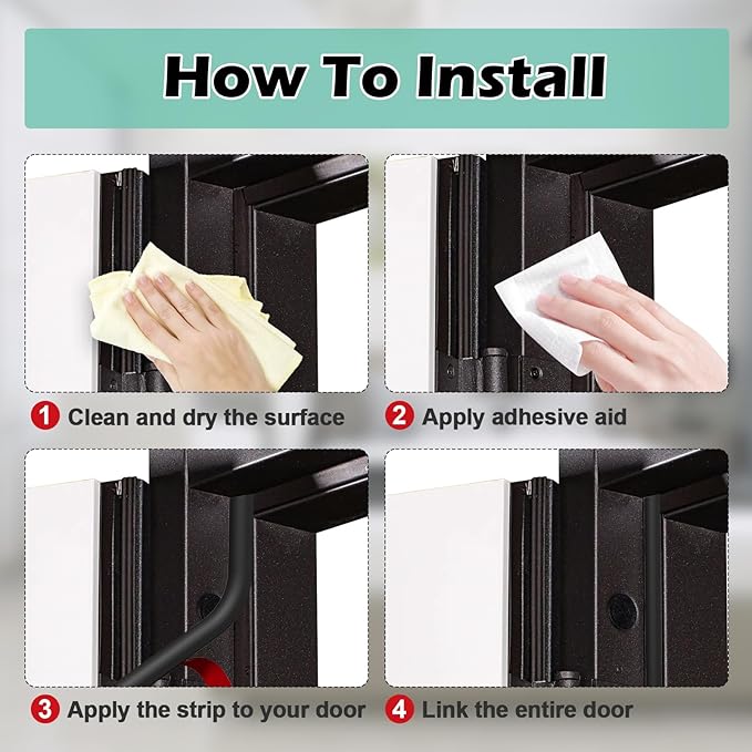 40FT Weather Stripping Door Seal - Self Adhesive Weather Insulation Strip Weatherstripping Silicone D Shaped Seal Strip Door Frame Gap Filler/Window Soundproofing