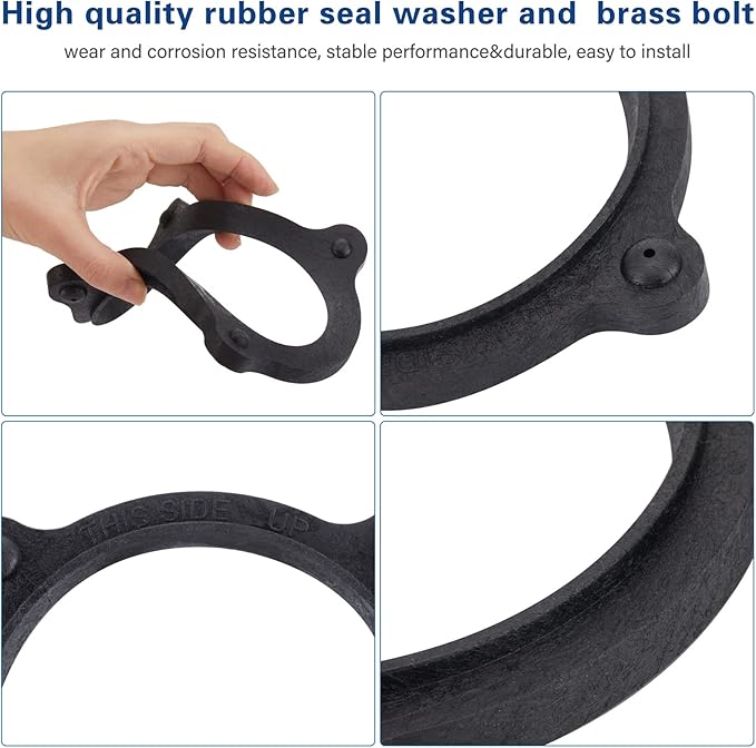 385310063 Floor Flange Seal and Mounting Kit Replacement for Dometic/Sealand Toilet, Marine and Travelers Toilets, SE341549 RV Toilet Seal Kit
