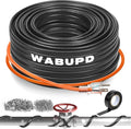 3FT-200FT Heat Tape for Water Pipes, -40°F Deicing Pipe Heat Cable,Electric Heating Cable Pipe,Frezze Protection for Heat Trace Cable for Metal, Plastic Home Pipes,Gutter,120V 5W/ft（80FT）