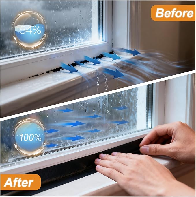 Flashing Tape for Windows and Doors, 3.75 in x 90 ft, 12 Rolls, Acrylic Adhesive, Self-Adhesive Flashing Tape, Waterproof, UV Resistant, Great for Sealing Doors, Windows, and Construction & Repairs