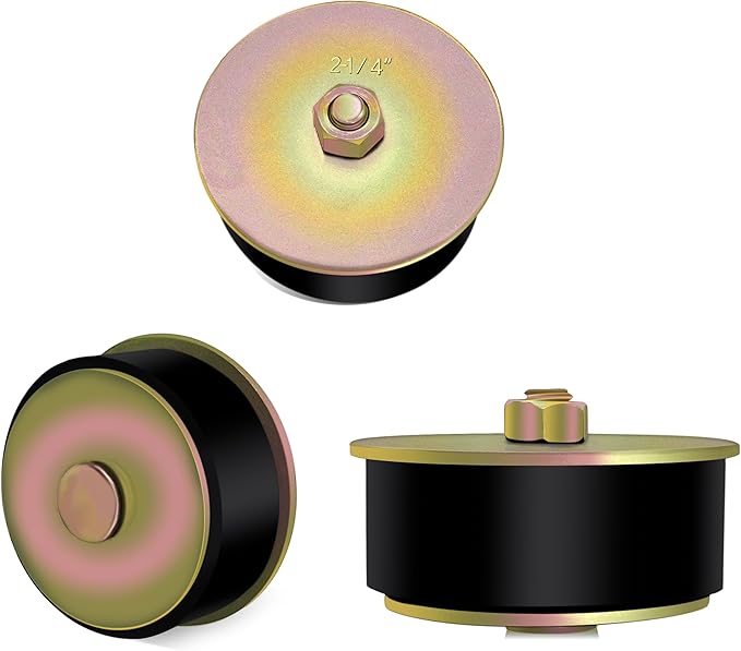 2-1/4" Rubber Expansion Freeze Plugs, 3PCS Automotive Engine Expandable Freeze Rubber Plugs Fit Hole: 2-1/4" to 2-3/8” (57 mm - 60 mm)