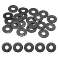 20-Pack M6 Flat Washers, Metric 18mm OD 1.5mm Thick 304 Stainless Steel Washers for Bolts Screws Nuts for Automotive/Machinery/Furniture, Flat Metal Washers [Black Galvanized]