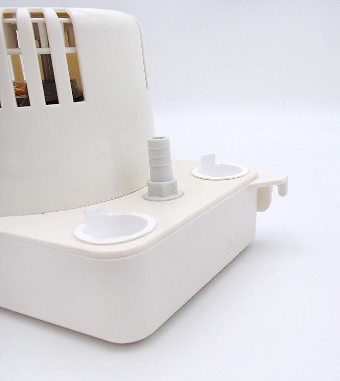 HVAC Premium Condensate Removal Pump – Tank Pump 1.1L RTP15WS115L with 3/8" x 15' Pipe – Automatic Safety Switch Sensor - 115V/60HZ