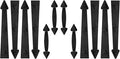skysen Magnetic Garage Door Decorative Faux Hinges Handles Accents Hardware Kit Black(cxckls-2 Pack)