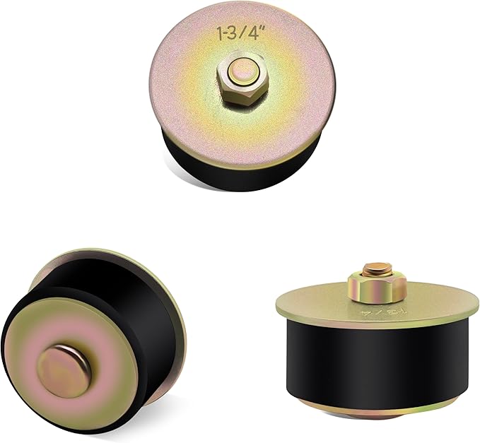 1-3/4" Rubber Expansion Freeze Plugs, 3PCS Automotive Engine Expandable Freeze Rubber Plugs Fit Hole: 1-3/4" to 1-7/8"(44 mm - 47 mm)