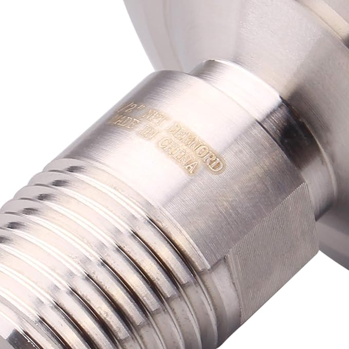 DERNORD 1.5''Tri clamp Adapter to 1/2 inch MNPT Thread Ferrule Sanitary Pipe Fitting