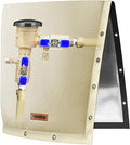 2-Way Opening Backflow Preventer Pipe Insulation Cover (5°F) - Irrigation Sprinkler Valve Cover - Water Well Pump Cover - Sturdy 5 Layers for Winter Freeze Protection (14" W x 18" H, Beige