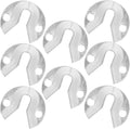 8pcs Heavy Duty Metal Keyhole Hangers Flush Mount Bracket Kit for Picture Frames Mirrors Artwork Wall Mounting Furniture Connectors with Screws