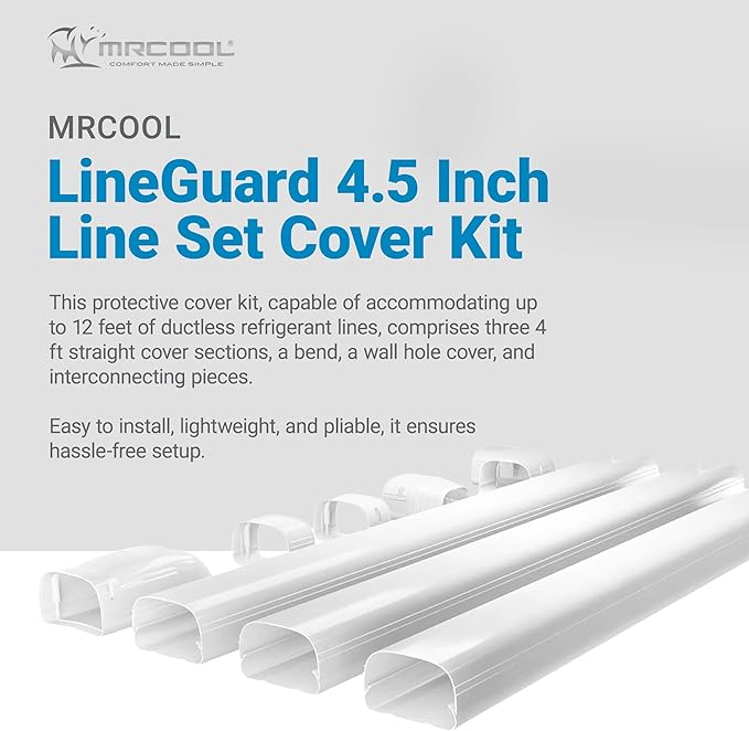 MrCool LineGuard 4.5" Line Set Cover - 12 ft