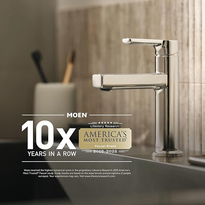 Moen Flo Smart Water Monitor and Automatic Shutoff Sensor, Wi-Fi Connected Water Leak Detector for 1-Inch Diameter Pipe, 900-006