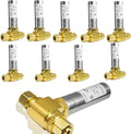 Water Hammer Arrestor,3/8" OD Comp. X 3/8" OD Tee Stainless Steel Water Arrestor,for Dishwasher Connection(10PACK,Stainless Steel Arrestor)(HAMMER013-10Pack)