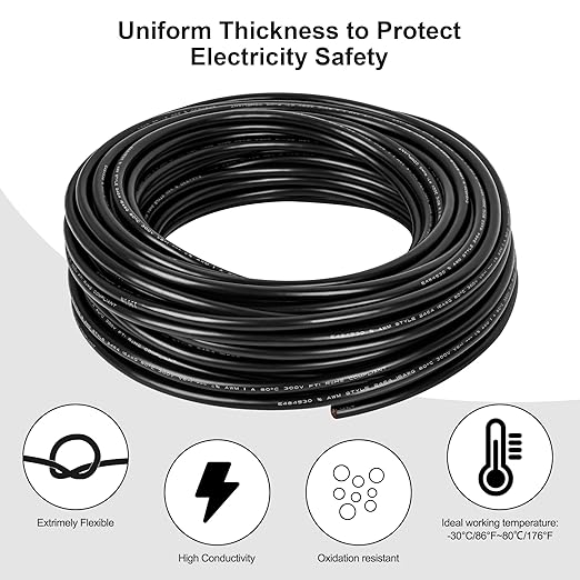 18 Gauge Wire 3 Conductor,18 AWG Electrical Wire Stranded PVC Cord Oxygen-Free Copper Cable,26FT 3 Core Pure Copper Flexible Cable Wire for LED Lamp Lighting Strips Automotive (18AWG-3C, 26FT)…