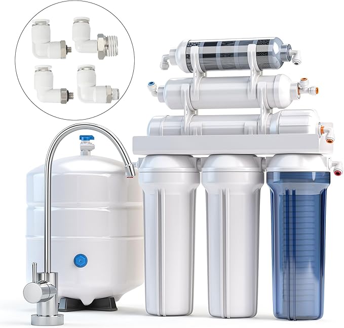 PATIKIL Push to Connect Fitting, 5 Pack Pneumatic Air Elbow Quick Connector 1/2"PT Male Thread x 6mm Tube 90 Degree Connect Tubing Elbow Air Tube Fitting Pneumatic Quick Adapter, White