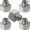 Beduan Water Line Adapter 1/2 Female to 3/8 Male Reducer Hose Pipe Compression Fitting Home Supply Hose, Stop Valve Adapter, Pipe Connector With Rubber Washers(Pack of 5)