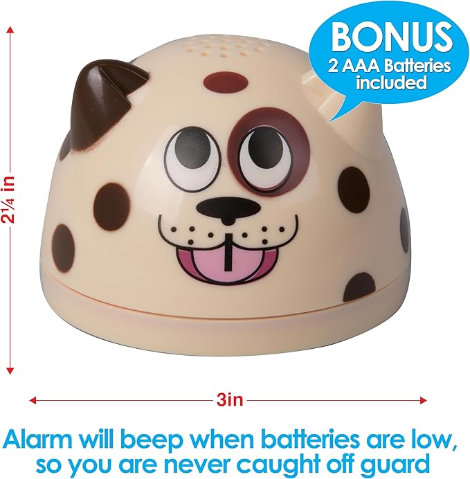 Water Leak Puppy Monitoring Sensor with Alarm 1 Pack - Electronic Flood Detector for Kitchen & Basement- Detects as Little as 1/32" of Liquid- Overflow Alert Beeps Loudly- XMAS Gift for New Homeowners
