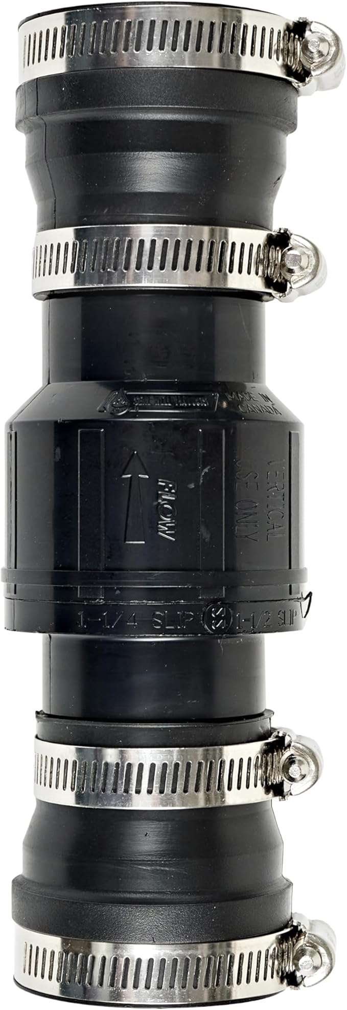 Red Lion SCV114 1-1/4-Inch and 1-1/2-Inch ABS Vertical Sump Pump Check Valve, Black, 14942901