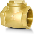 4" NPT Horizontal Check Valve, Brass Non Return Swing Check Valve to Prevent Water Backflow, Level One Way Counterflow Valve to Prevent the Medium Backflow for Oil Water Gas Air（4", DN100）