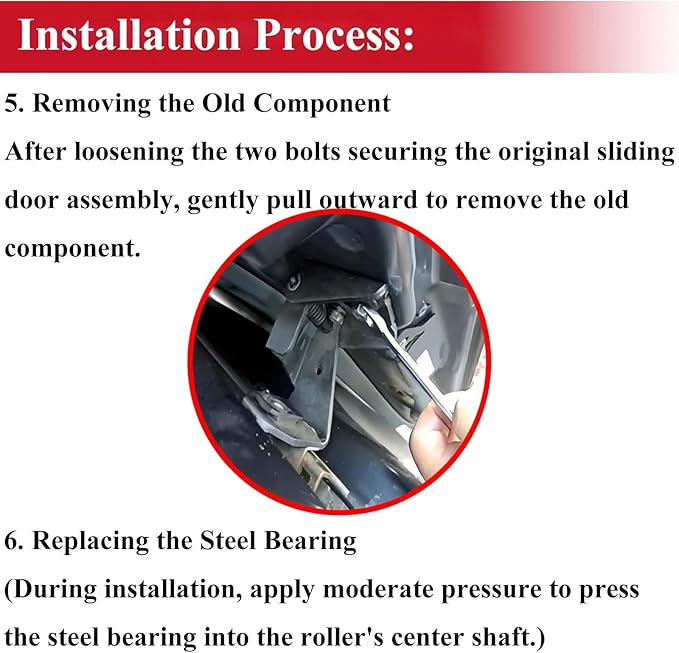 Right Power Sliding Door Roller Assembly Compatible with 2005-2010 Honda Odyssey EX EX-L Touring, W/Door Holder, Replace # 72521-SHJ-A21, 924-129, Passenger Side