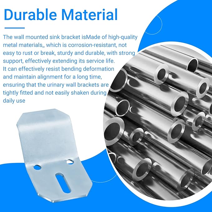 1224196 Wall Mount Sink Hanger Kit,Wall-Mounted Sink Hook Bracket，Compatible with Kohler Wall-Mounted Sinks, Urinals, and Pedestal Sinks Packaging Includes with Six Screws