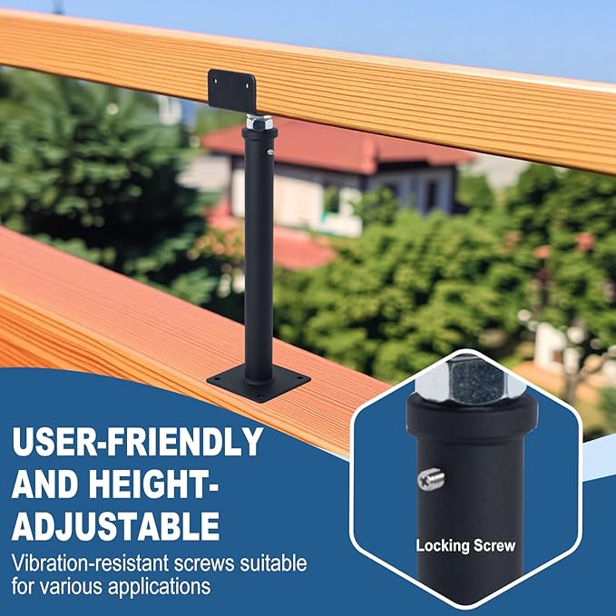 2 Pack U-Shaped Floor Jack, Heavy Duty Adjustable Steel Telepost with U-Head for 4x2, 4x4, 4x6 Joists, 15-19 Inch Adjustment Range, Screw Jack Post for Beam Support & Leveling