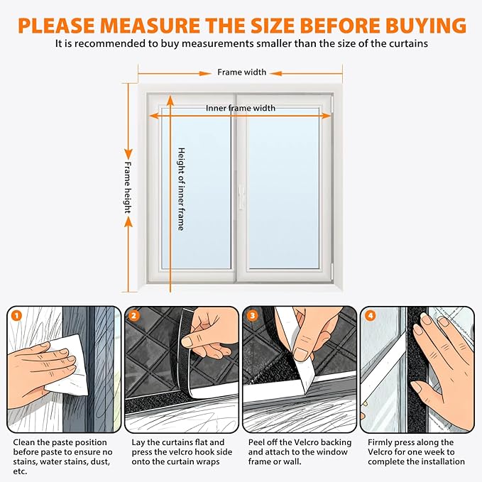 Window Insulation Kit for Winter, Thermal Window Cover for Winter, Thicken Warm Winter Waterproof Attic Insulation Cover (Grey, 63" L x 39" W)