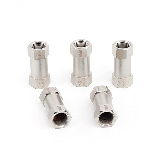 SNS Check Valve, Non-Return Valve, One-Way Valve 3/8'' NPT Female threaded (5 PCS) CV-N03