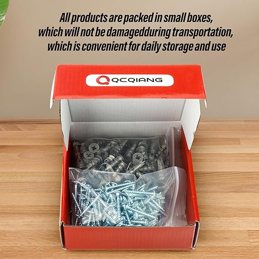 240pcs Zinc Self-Drilling Drywall Anchors, Anchor and Screw Combination with Cross Groove Drill Bit, Heavy Duty Metal Wall Anchors with Self-Tapping Screws