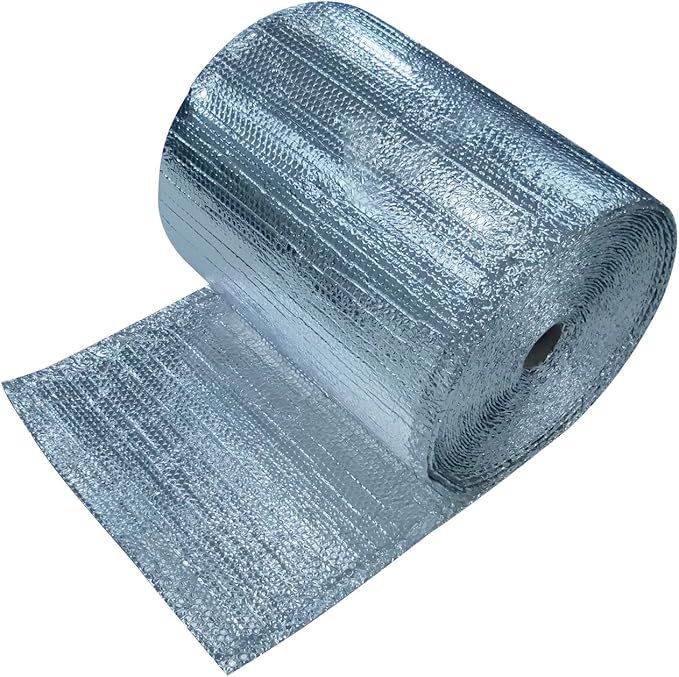 EcoFoil Floor Joist Insulation 24" x 125' (250 sq. ft.) - Double Bubble Reflective Foil for Floor and Wall Insulation - Reflects 96% Radiant Heat - Vapor Barrier to Keep Out Moisture