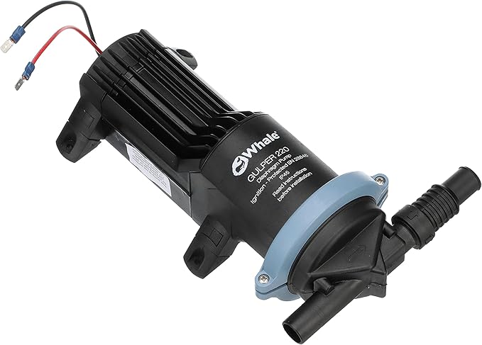 Whale Gulper 220 Graywater Pump - Manages Gray Waste in Boats & RV - 3.5 GPM Flow Rate - 12V/24V